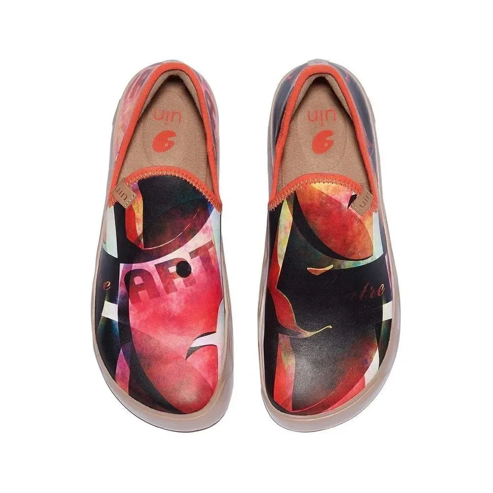 UIN Women's Travel Shoes Slip On Loafers Fuerteventura (sadness Vs.happiness) - Picture 2 of 8